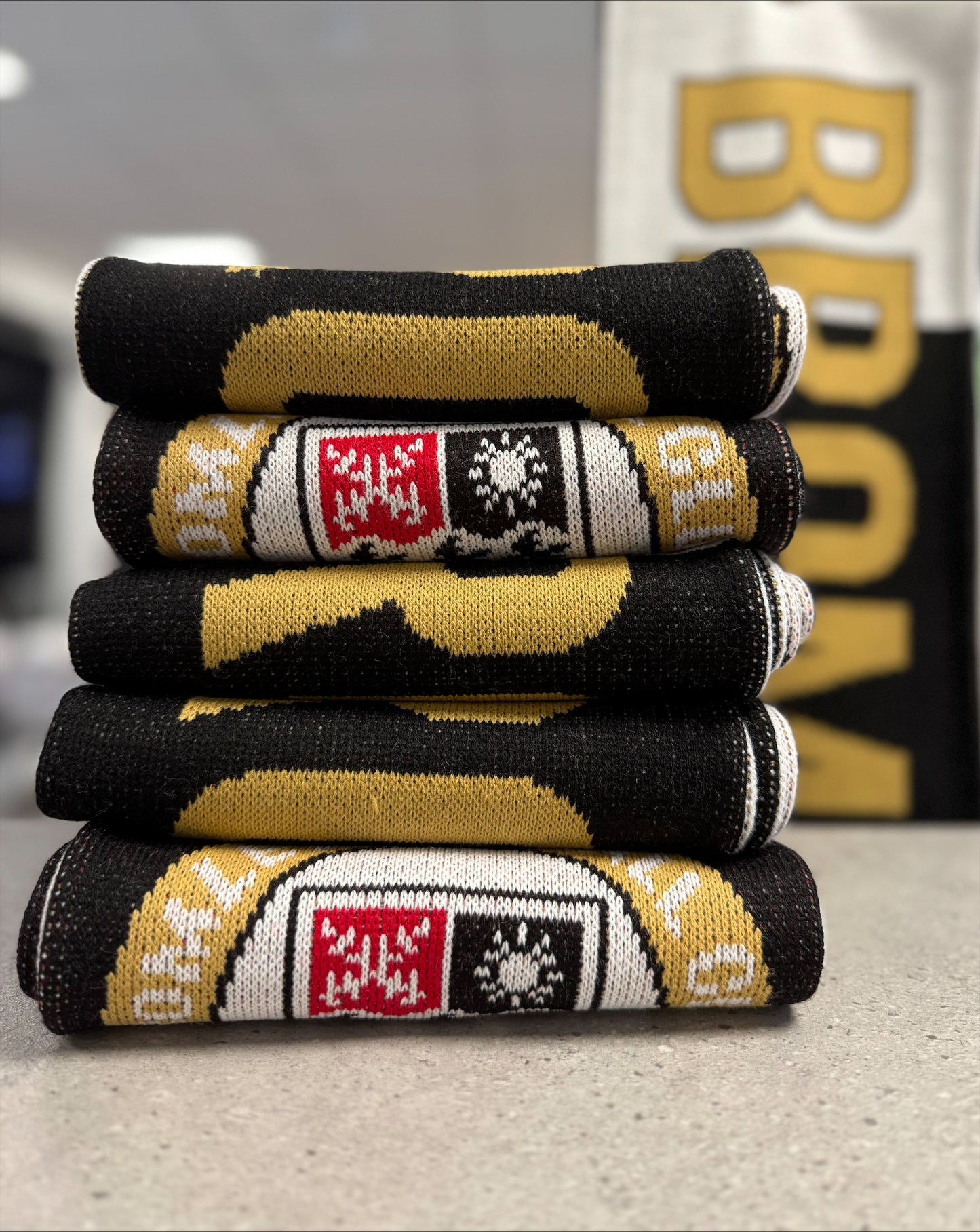 Black and white Scarfs