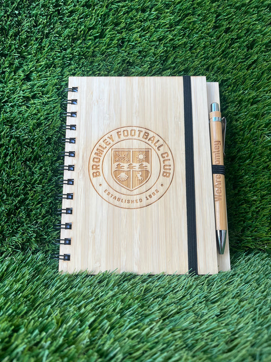 Bamboo notebook and pen combo