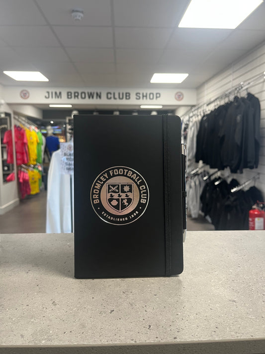 Black Bromley FC notepad and pen