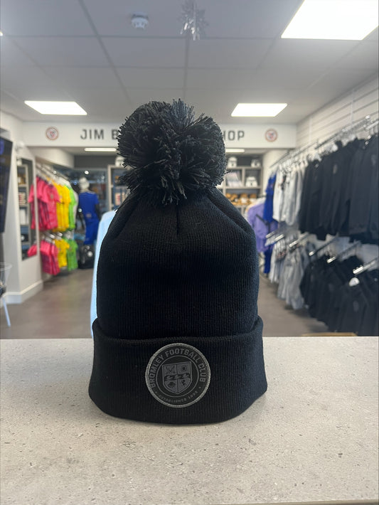 Black Bromley FC bobble hat